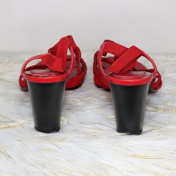 Covington Strappy Red Heels - Picture 5 of 5